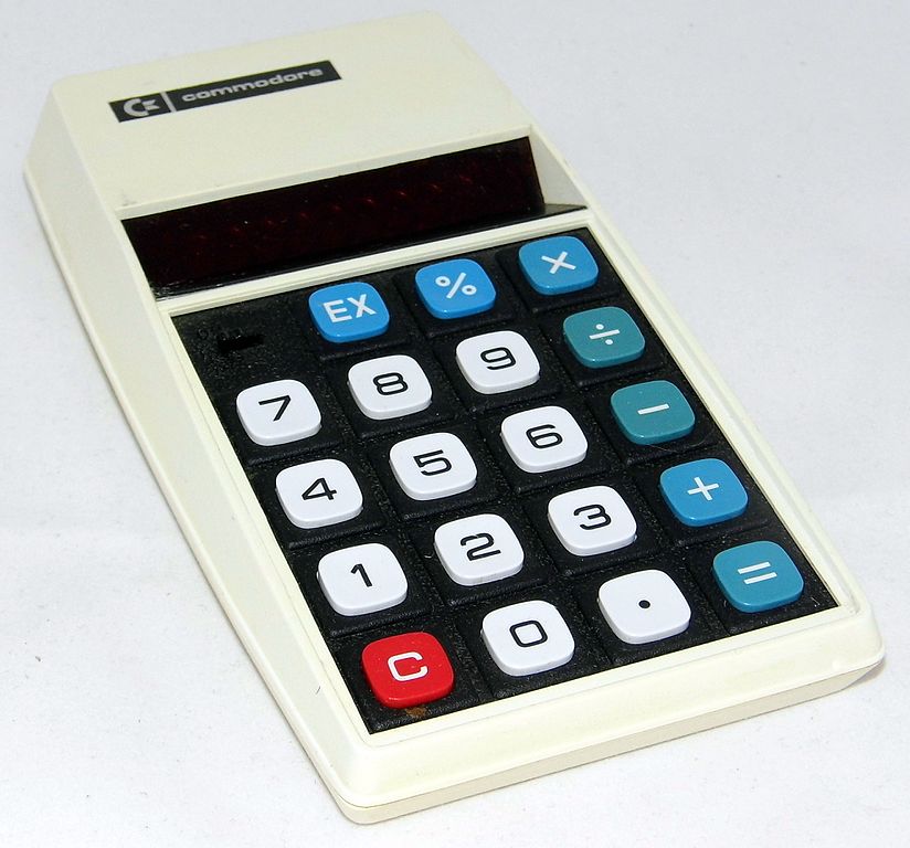 Vintage Commodore Modell 886D Elektronischer Taschenrechner